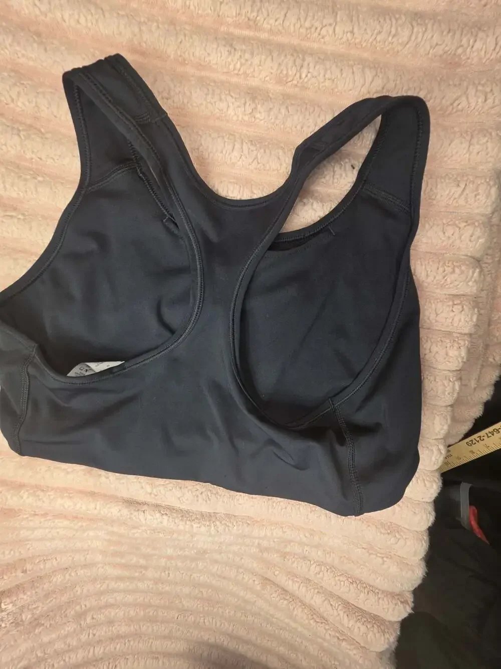 Nike Swoosh Women's Medium-Support Racerback Sports Bra, Black, Size XL